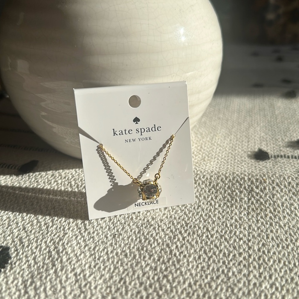 NWT Gold Kate Spade Lady Marmalade Mini Pendant Necklace - 5 left
